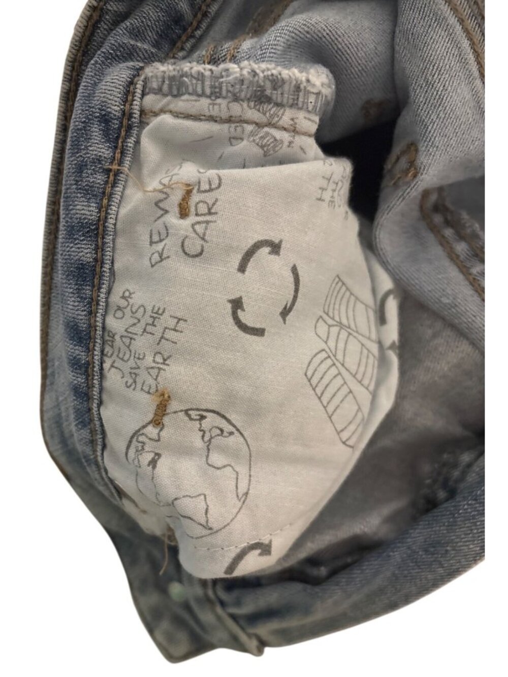 Rewash The Wedge Midi Sz 7/28 Super High Rise Denim Vtg Reunion Distress Shorts - Picture 7 of 14